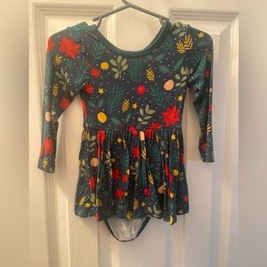 Little Sleepies holiday play twirl dress 6/12 months